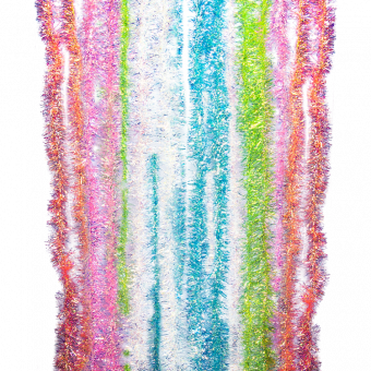 SECALIFE Lametta-Girlande 10 Meter - Lila Rot Rosa Metallic Weihnachtsdeko Für Baum & Party