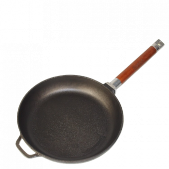 Gussbratpfanne, Ø 24 cm, 1,9 kg,mit abnehmbarem Griff, geeignet für alle Herdarten