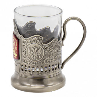 Подстаканник "Золотая мама" со стаканом 200 мл