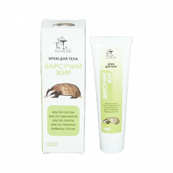 Ecolek-Pro Körpercreme mit Dachsöl, angereichert mit ätherischen Ölen, 100 ml