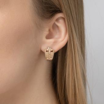 Ohrringe aus 585er Rotgold, Höhe ca. 19 mm