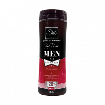 SHIK Men Men's Gel Shampoo 3-in-1 Red Power, 250 ml