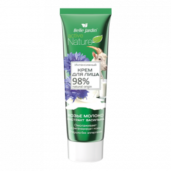 Belle Jardin Омолаживающий крем для лица с козьим молоком и экстрактом василька, 85 мл