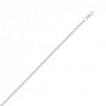 Raffinierte Kette aus Silber 925, Flechtart Doppelanker, Breite ca. 3 mm