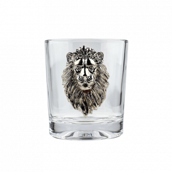 Lion whisky glass, 230 ml (Ø 7 cm, H 8.5 cm)