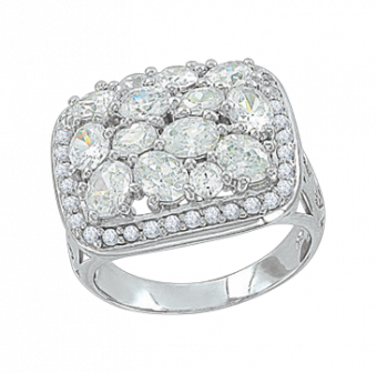 Charming women's ring, silver 925, with zirconia