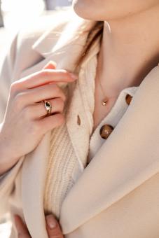 Damenring, Russisches Rotgold 585