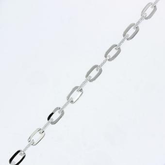 Reizendes Armband, Silber 925, mit Zirkonia, Breite ca. 5 mm, Länge ca. 18,5 cm