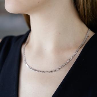 Цепочка из серебра 925 пробы, ширина ≈ 3,5 мм