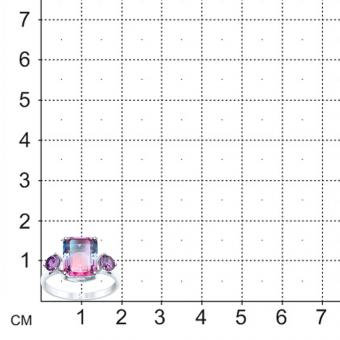 Damenring mit Zirkonia und Sitall | Kaufbei Schmuck