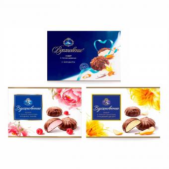 Sefir Vdohnowenije – Exklusives Set aus 3 Sorten in dunkler Schokolade, 630 g