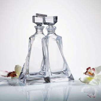 Bohemia Crystal Karaffen-Set LOVERS 2 Karaffen je 28 cm hoch