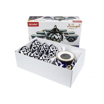 Чайный сервиз Пахта Гул 7 предметов - Чайник 1,0 литр + 6 пиал