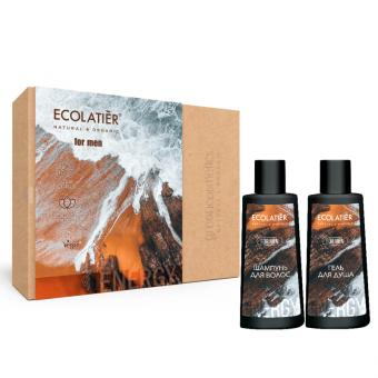 Ecolatier Geschenkset für Männer ENERGY Duschgel 150 ml, Haarshampoo 150ml