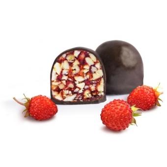 Шоколадные конфеты "Кедровая комета" с земляникой 120 г