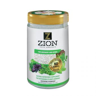 ZION Ionisches Substrat für den Anbau von Gemüsekräutern (grünen Kulturen), 700 g