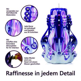 Art Blaze candle "Purple sunset", 13 cm