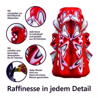 Art Blaze candle "Purple Angel", 13 cm