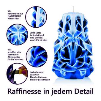 Art Blaze candle "Sea wave", 13 cm