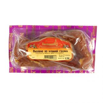 Trockenfleisch "Filleno" aus Hähnchenbrustfilet, gepökelt, kaltgeräuchert, ca.145g