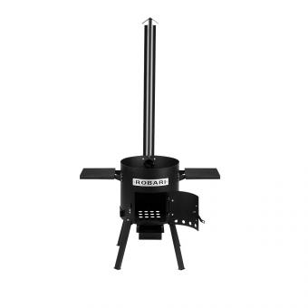 Feuerofen mit Schornstein 40 cm für Kasan 12 - 15 Liter mit 2 Ablagen