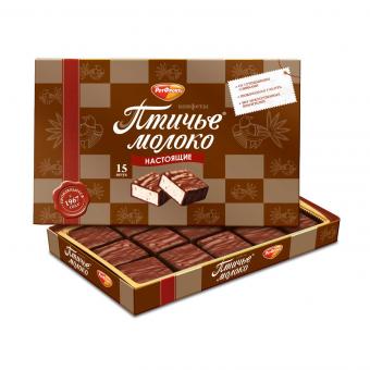 РотФронт набор конфет "Птичье молоко" - Капучино, Крем-Ваниль и Оригинал (650 г)