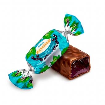 Конфеты желейные со вкусом чёрной смородины в шоколадной глазури, 210 г