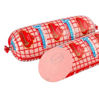 Большой мясной сет: сосиски, Докторская, салями, краковская, сало