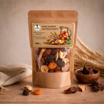BARIN Omas Kompott aus Trockenfrüchten - Mischobst getrocknet, 400 g