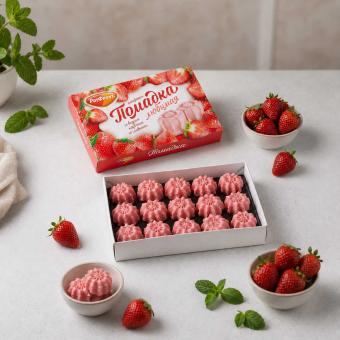 РотФронт Помадка со вкусом клубники и сливок, 180 г