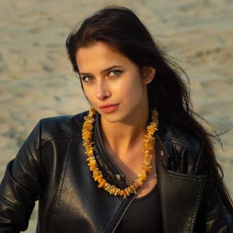 AmberProfi Großes Collier aus unbehandeltem Bernstein