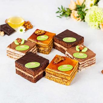 Palych Mini Cake Set - Kievsky, Honey Fantasy &amp; Prague (600 g) TK