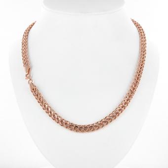 Fantasie Kette oder Armband aus 585 Rotgold, Breite ca. 5 mm