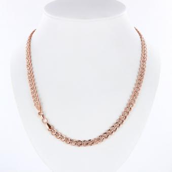 Цепочка или браслет "Фантазия" из красного и белого золота 585 пробы