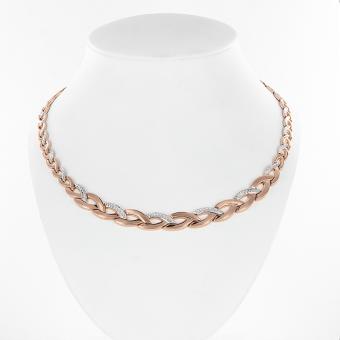 Цепочка или браслет из красного и белого золота 585 пробы