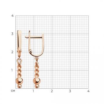 Sokolov Ohrhänger aus 585 Rotgold