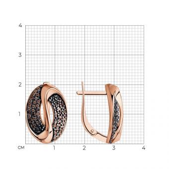 Sokolov Ohrringe aus 925 Silber vergoldet mit Zirkonia