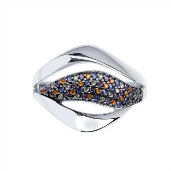 Sokolov ladies' ring in 925 silver with zirconia