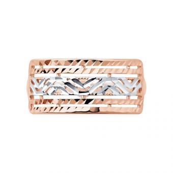 Sokolov Damenring aus 585 Rotgold mit Diamantschliff