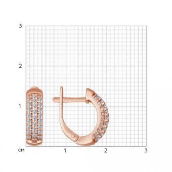 Sokolov Ohrringe aus 925 Silber vergoldet mit Zirkonia