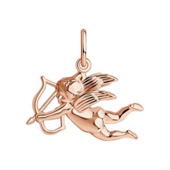 Sokolov set of gold plated 925 silver: angel pendant + necklace