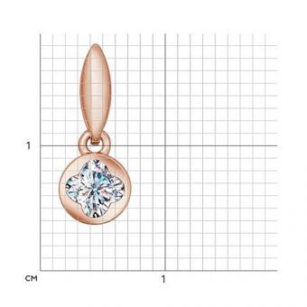 Sokolov pendant in 925 silver gold-plated with zirconia