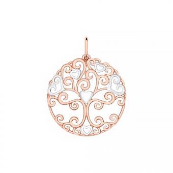 Sokolov set in gold plated 925 silver: round pendant and necklace