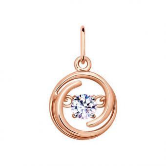 Sokolov gold plated 925 silver: pendant with zirconia + necklace