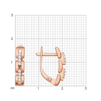 Sokolov Ohrringe aus 925 Silber vergoldet mit Zirkonia