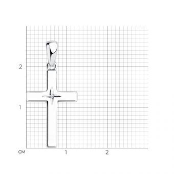 Sokolov Anhänger Kreuz aus 925 Silber mit einem Brillanten