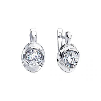 Sokolov Ohrringe aus 925 Silber mit Zirkonia