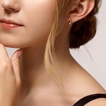 Sokolov Серьги из золота 585 пробы с бриллиантами и сапфирами