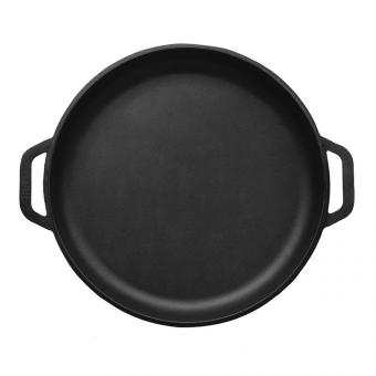 BriZoll Pfannendeckel-Pfanne aus Gusseisen Ø 40 cm