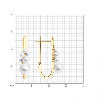 Ohrringe aus Rotgold 585 mit Zirkonia und Perle | Kaufbei Schmuck